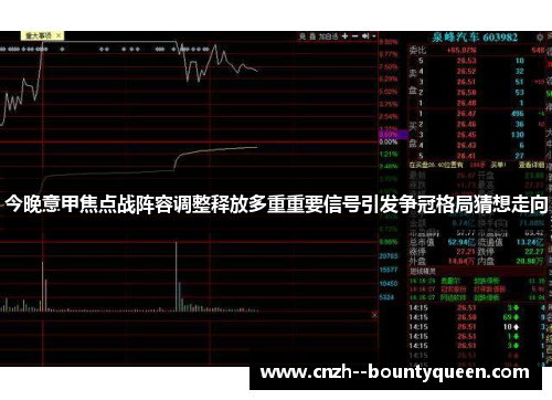 今晚意甲焦点战阵容调整释放多重重要信号引发争冠格局猜想走向